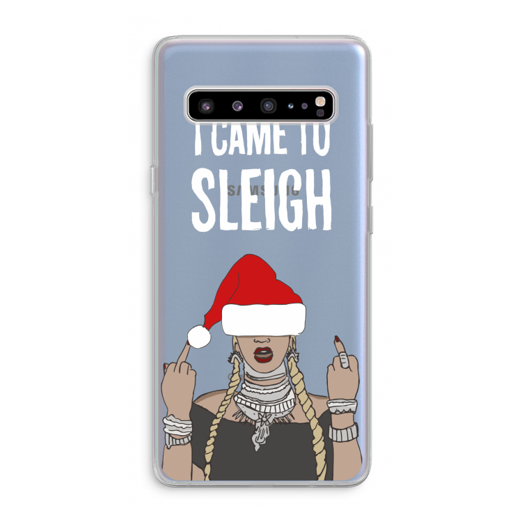 CaseCompany Came To Sleigh: Samsung Galaxy S10 5G Transparant Hoesje