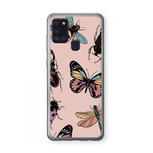 CaseCompany Tiny Bugs: Samsung Galaxy A21s Transparant Hoesje