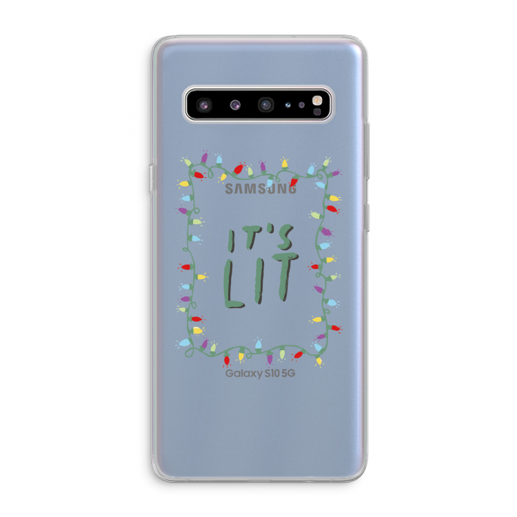 CaseCompany It's Lit: Samsung Galaxy S10 5G Transparant Hoesje