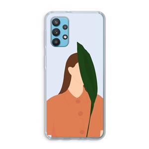 CaseCompany Leaf: Samsung Galaxy A32 4G Transparant Hoesje