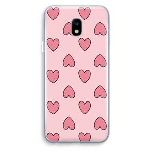 CaseCompany Ondersteboven verliefd: Samsung Galaxy J3 (2017) Transparant Hoesje