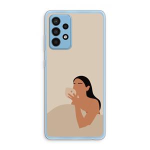 CaseCompany Fresh coffee: Samsung Galaxy A52 Transparant Hoesje