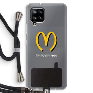 CaseCompany I'm lovin' you: Samsung Galaxy A42 5G Transparant Hoesje met koord