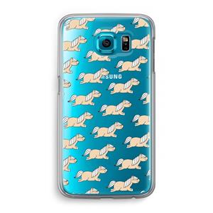 CaseCompany Ponys: Samsung Galaxy S6 Transparant Hoesje