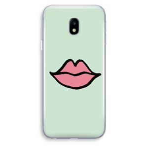 CaseCompany Kusje: Samsung Galaxy J3 (2017) Transparant Hoesje