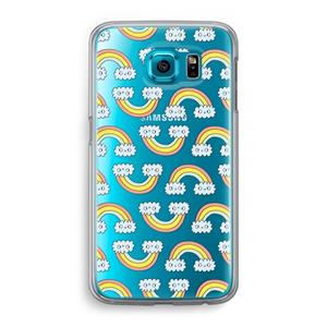 CaseCompany Regenboog: Samsung Galaxy S6 Transparant Hoesje
