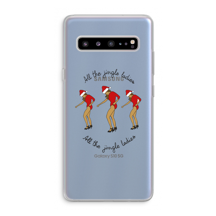 CaseCompany Jingle Ladies: Samsung Galaxy S10 5G Transparant Hoesje