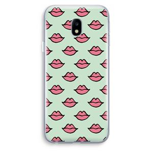 CaseCompany Lipjes: Samsung Galaxy J3 (2017) Transparant Hoesje