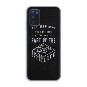 CaseCompany Life: Samsung Galaxy A03s Transparant Hoesje