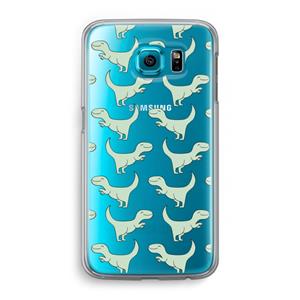 CaseCompany Dinos: Samsung Galaxy S6 Transparant Hoesje