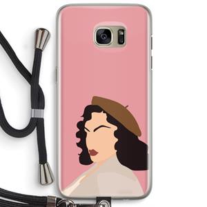 CaseCompany Confidence: Samsung Galaxy S7 Edge Transparant Hoesje met koord