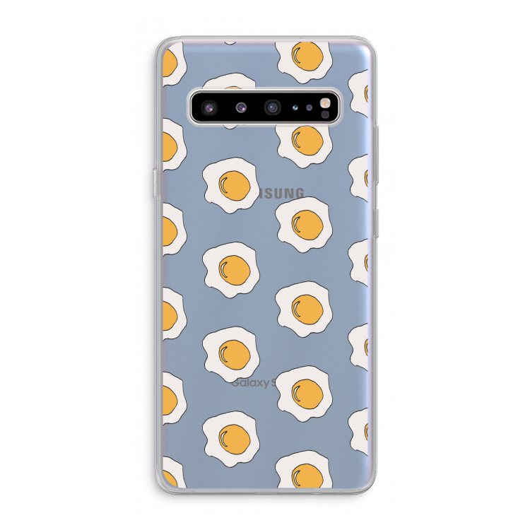 CaseCompany Bacon to my eggs #1: Samsung Galaxy S10 5G Transparant Hoesje