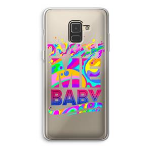 CaseCompany Touch Me: Samsung Galaxy A8 (2018) Transparant Hoesje