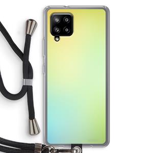 CaseCompany Minty mist pastel: Samsung Galaxy A42 5G Transparant Hoesje met koord