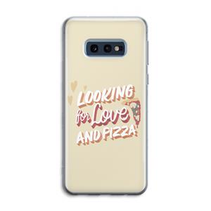 CaseCompany Pizza is the answer: Samsung Galaxy S10e Transparant Hoesje