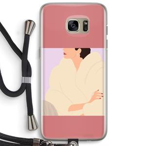 CaseCompany Cosy: Samsung Galaxy S7 Edge Transparant Hoesje met koord