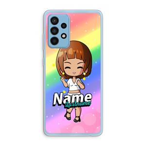 CaseCompany Chibi Maker vrouw: Samsung Galaxy A52 Transparant Hoesje