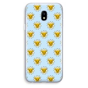 CaseCompany Leeuwenkoppen: Samsung Galaxy J3 (2017) Transparant Hoesje