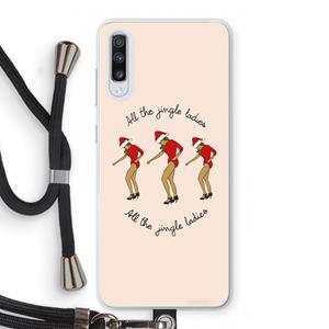 CaseCompany Jingle Ladies: Samsung Galaxy A70 Transparant Hoesje met koord