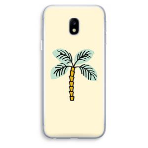 CaseCompany Palmboom: Samsung Galaxy J3 (2017) Transparant Hoesje