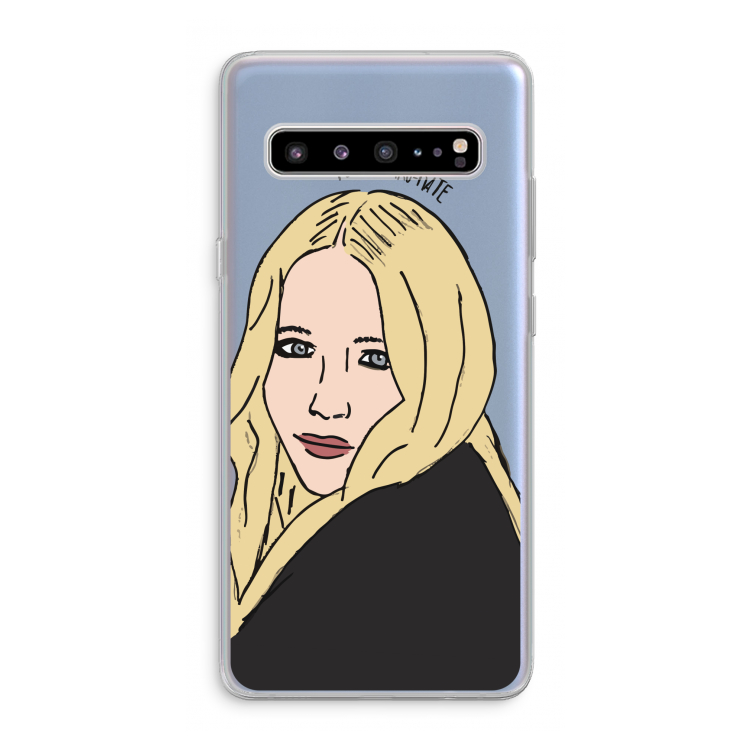 CaseCompany Mary Kate: Samsung Galaxy S10 5G Transparant Hoesje