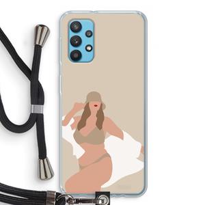 CaseCompany One of a kind: Samsung Galaxy A32 4G Transparant Hoesje met koord