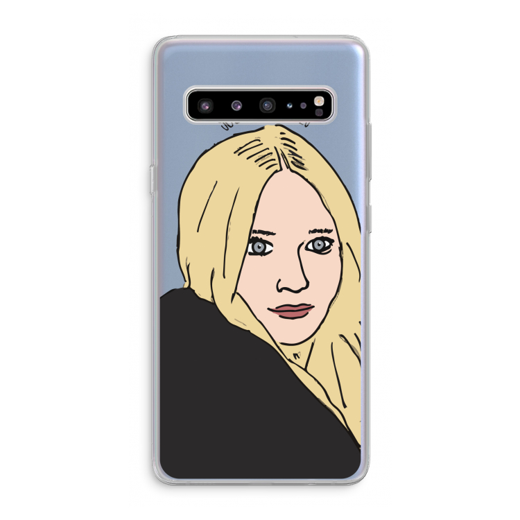 CaseCompany Ashley: Samsung Galaxy S10 5G Transparant Hoesje