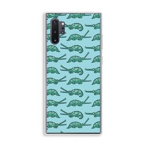 CaseCompany Kroko: Samsung Galaxy Note 10 Plus Transparant Hoesje
