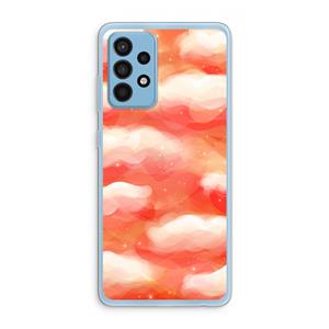 CaseCompany Lichte Wolken: Samsung Galaxy A52 Transparant Hoesje