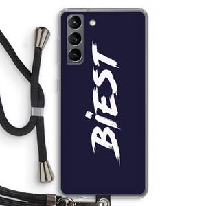 CaseCompany Biest: Samsung Galaxy S21 Transparant Hoesje met koord