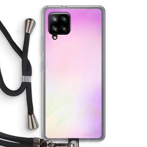 CaseCompany Flow mist pastel: Samsung Galaxy A42 5G Transparant Hoesje met koord