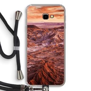 CaseCompany Mars: Samsung Galaxy J4 Plus Transparant Hoesje met koord