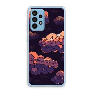 CaseCompany Patroon Wolken: Samsung Galaxy A52 Transparant Hoesje