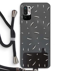 CaseCompany Hipster stripes: Xiaomi Redmi Note 10 5G Transparant Hoesje met koord