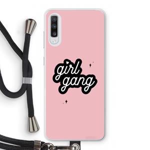 CaseCompany Girl Gang: Samsung Galaxy A70 Transparant Hoesje met koord