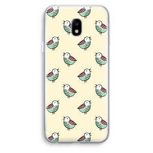 CaseCompany Vogeltjes: Samsung Galaxy J3 (2017) Transparant Hoesje
