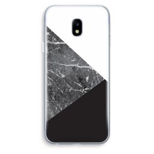 CaseCompany Combinatie marmer: Samsung Galaxy J3 (2017) Transparant Hoesje