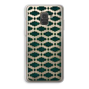 CaseCompany Moroccan tiles: Samsung Galaxy A8 (2018) Transparant Hoesje