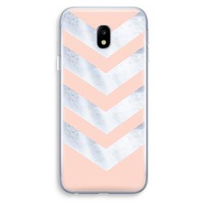 CaseCompany Marmeren pijlen: Samsung Galaxy J3 (2017) Transparant Hoesje