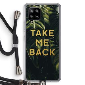 CaseCompany Take me back: Samsung Galaxy A42 5G Transparant Hoesje met koord
