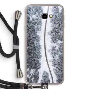 CaseCompany Snøfall: Samsung Galaxy J4 Plus Transparant Hoesje met koord