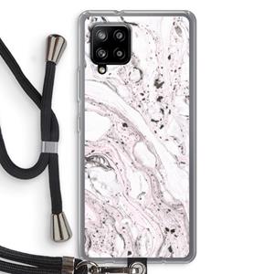 CaseCompany Mengelmoes: Samsung Galaxy A42 5G Transparant Hoesje met koord