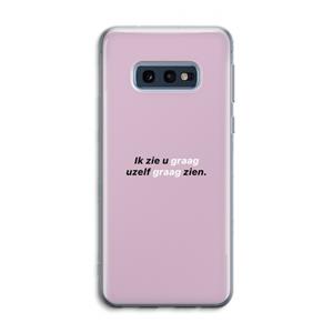 CaseCompany uzelf graag zien: Samsung Galaxy S10e Transparant Hoesje