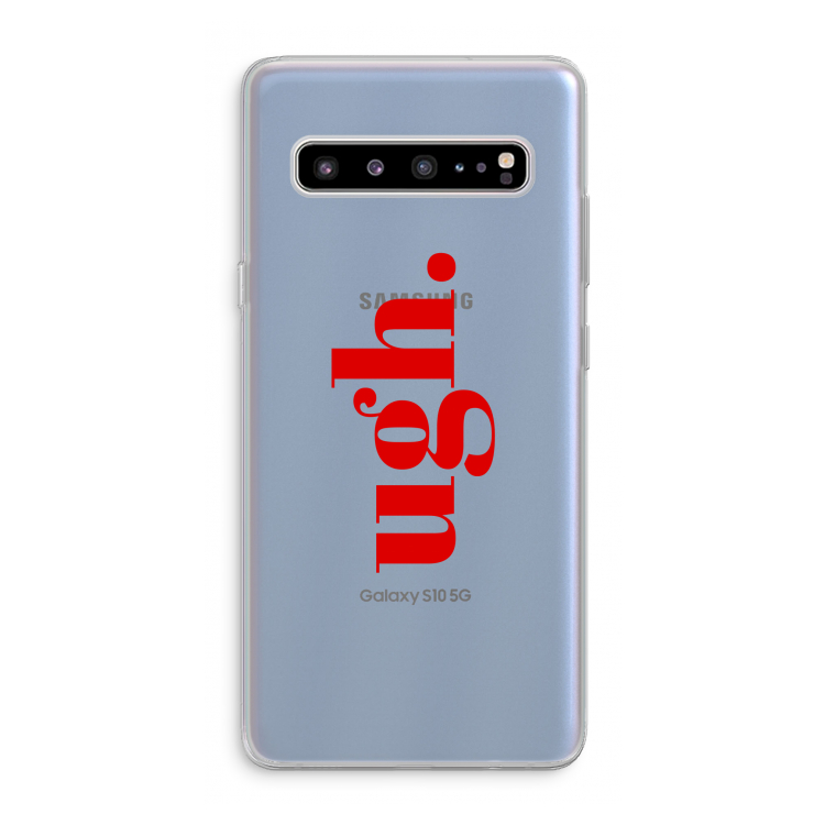CaseCompany Ugh: Samsung Galaxy S10 5G Transparant Hoesje