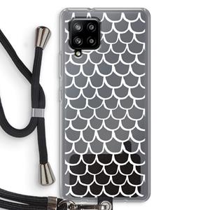 CaseCompany Dakpannetjes: Samsung Galaxy A42 5G Transparant Hoesje met koord
