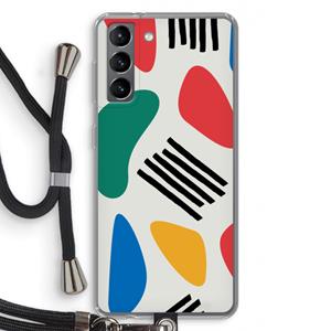 CaseCompany Illustratieve pop 1: Samsung Galaxy S21 Transparant Hoesje met koord