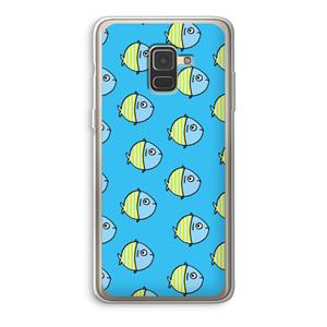 CaseCompany Visjes: Samsung Galaxy A8 (2018) Transparant Hoesje