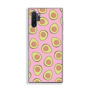 CaseCompany Dancing avocados: Samsung Galaxy Note 10 Plus Transparant Hoesje