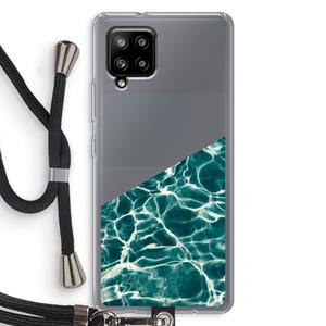 CaseCompany Weerkaatsing water: Samsung Galaxy A42 5G Transparant Hoesje met koord