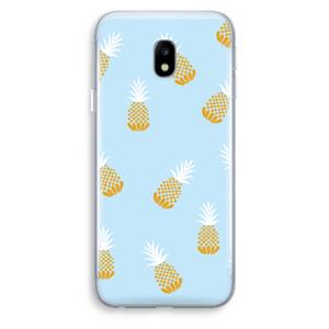 CaseCompany Ananasjes: Samsung Galaxy J3 (2017) Transparant Hoesje
